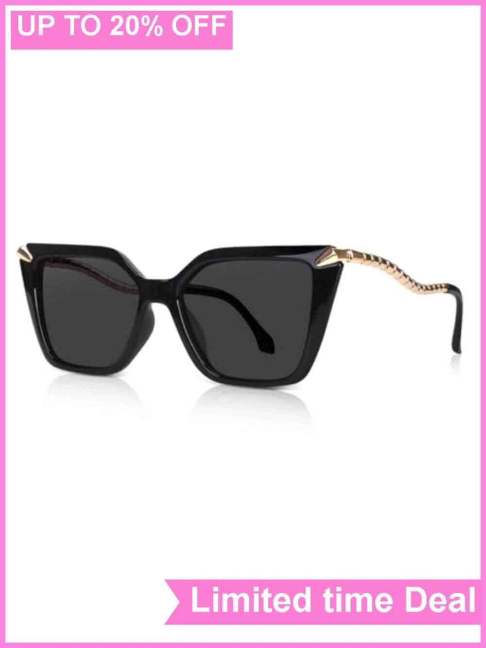 Women's Oversized Square Polarized Sunglasses UV Protection